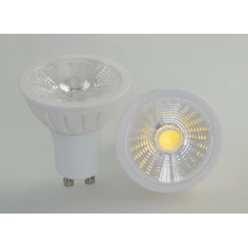 Venta de fábrica de cerámica de vivienda COB bombilla LED GU10